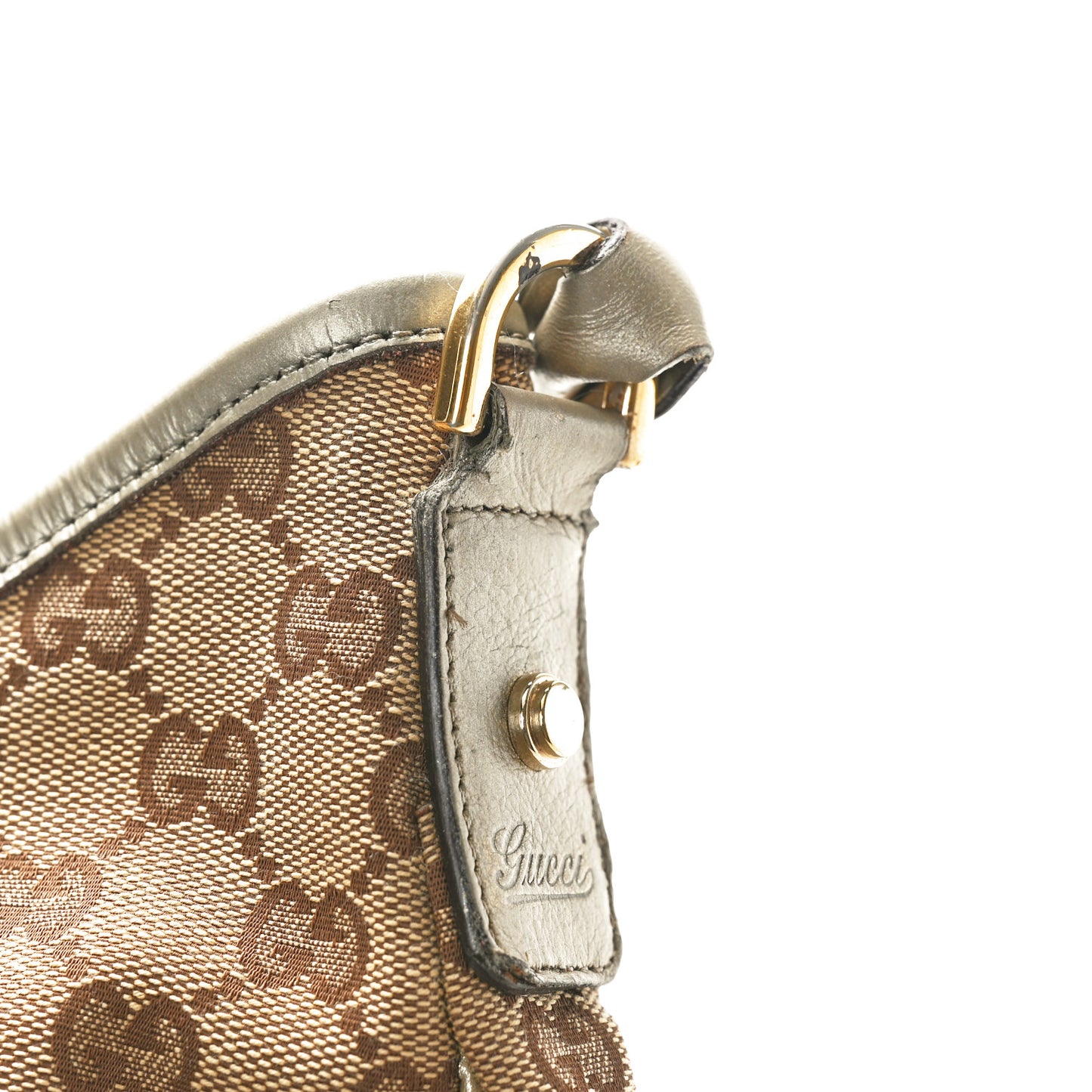 Monogram Medium Abbey D Ring Hobo Gold