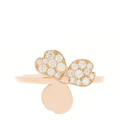 Tiffany 18K Rose Gold Diamond Paper Flowers Ring 47 4 1 of 5