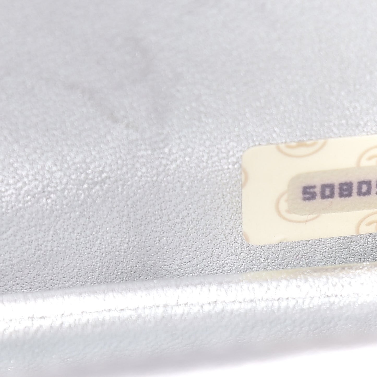 Metallic Lambskin Quilted Micro Mini Flap Silver