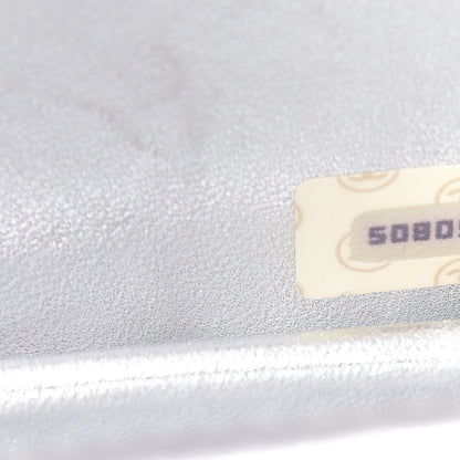 Chanel Metallic Lambskin Quilted Micro Mini Flap Silver 7 of 13