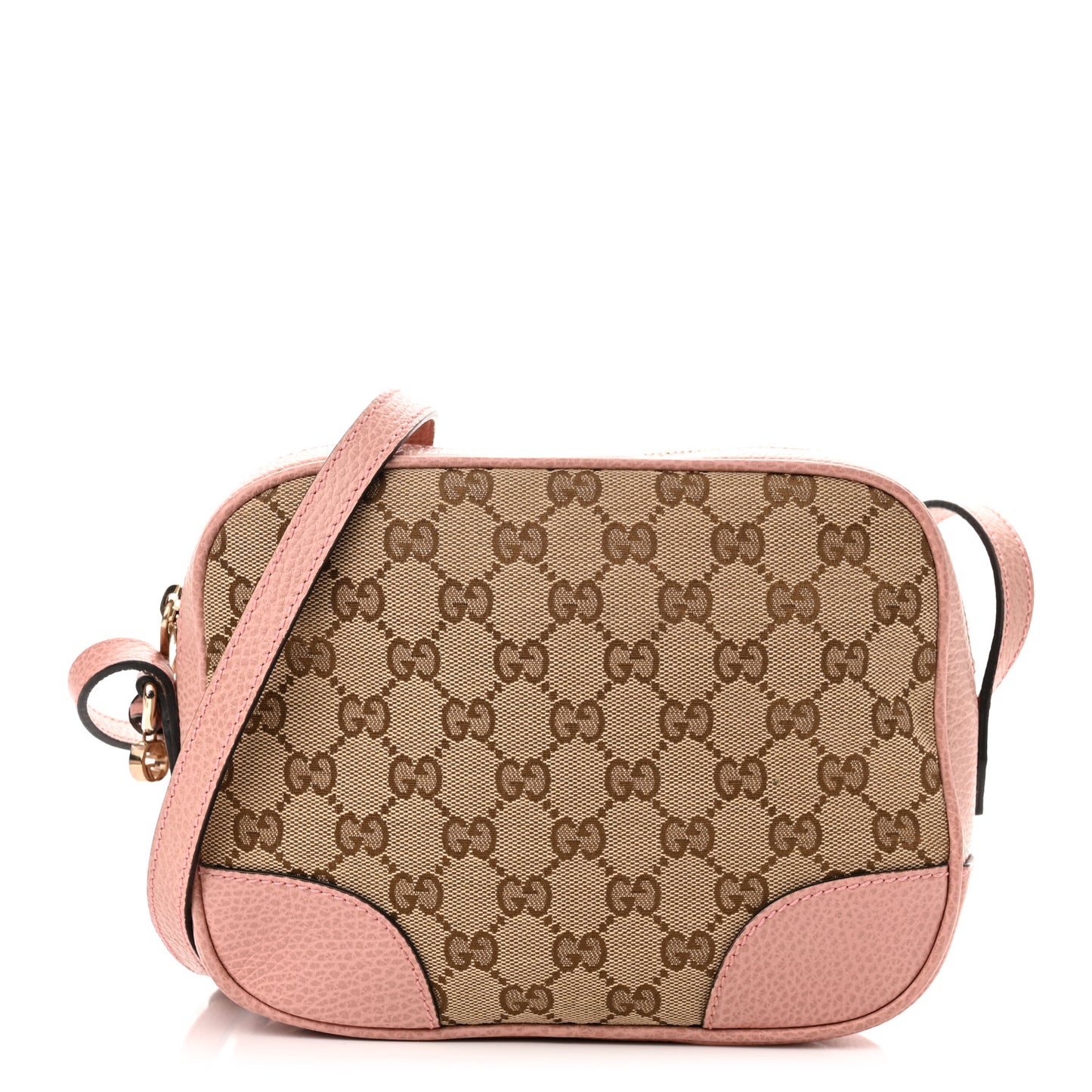 Monogram Mini Bree Messenger Bag Beige Soft Pink
