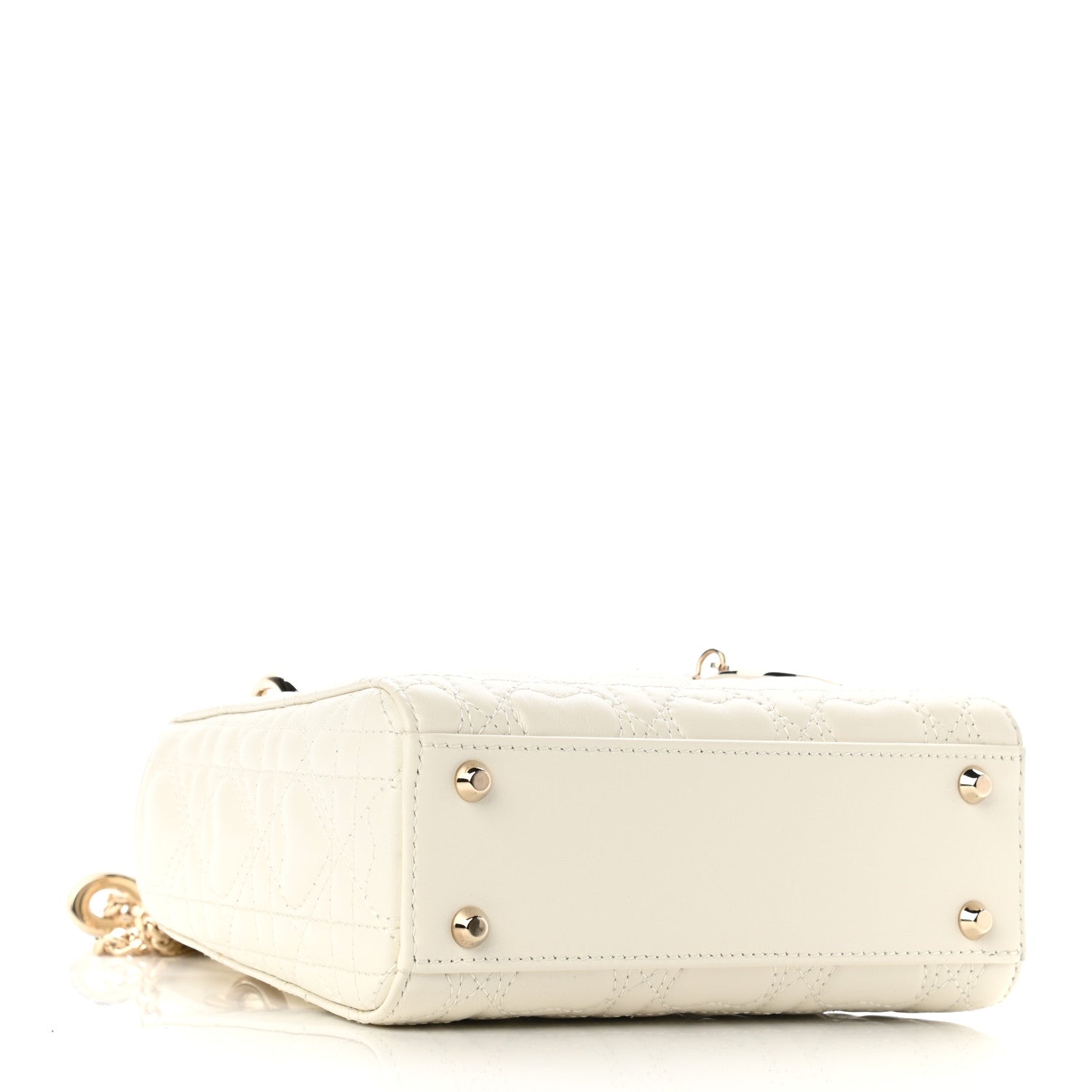 Christian Dior Lambskin Cannage Mini DiorAmour Lady Dior Latte 7 of 21