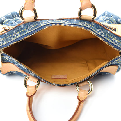 Louis Vuitton Monogram Denim Neo Speedy Blue 5 of 12