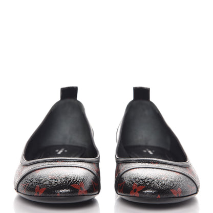 Louis Vuitton Monogram Infrarouge New Revival Ballerina Flats 39 Black 3 of 9