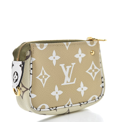 Louis Vuitton Monogram Giant Micro Pochette Accessories Kaki White 3 of 8