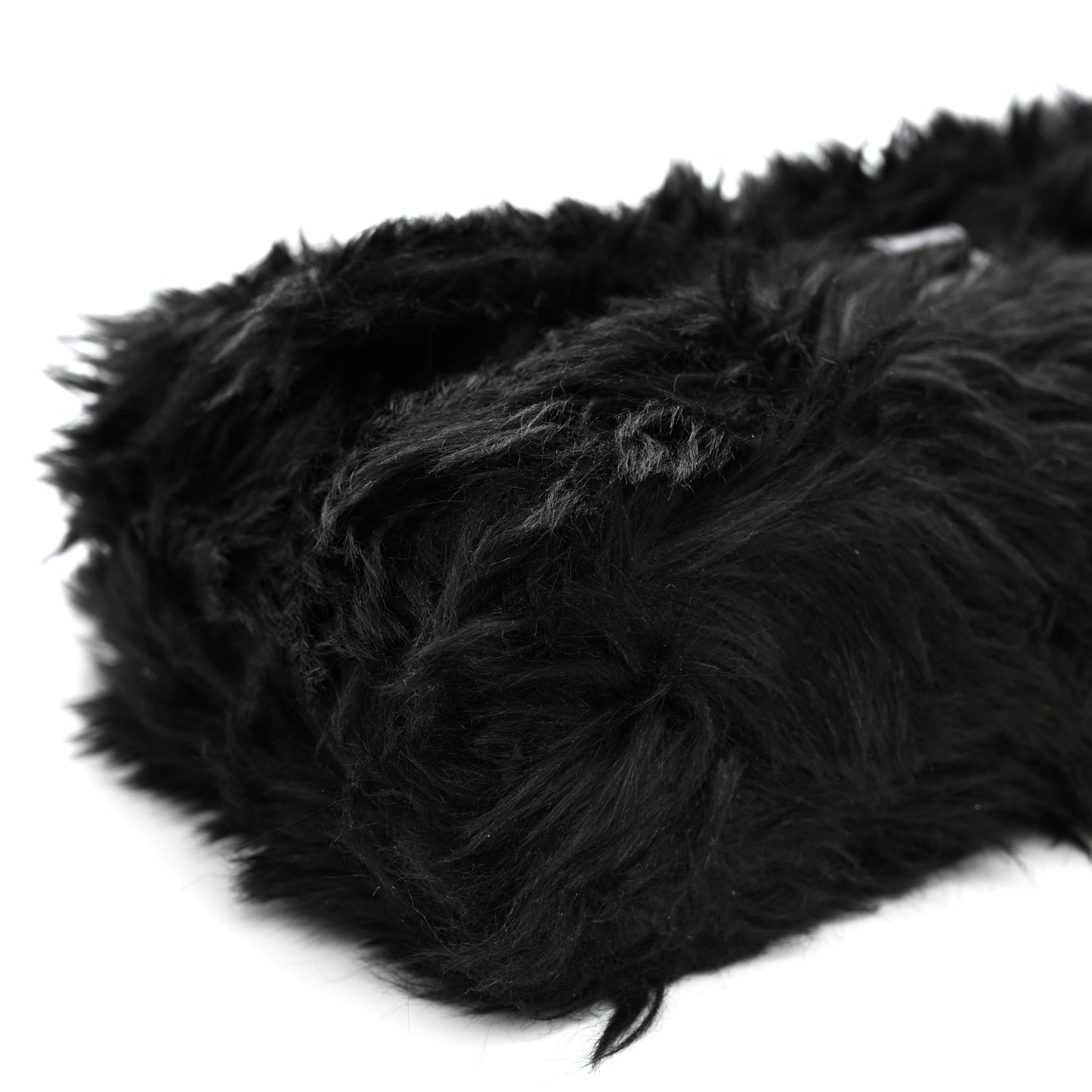 Faux Fur Small Downtown Shoulder Bag Black