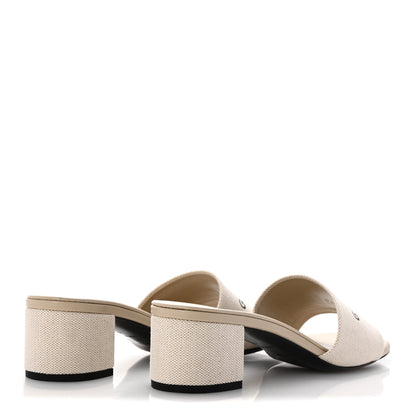 Givenchy Cotton 4G Logo Mule Sandals 40 Beige 5 of 10