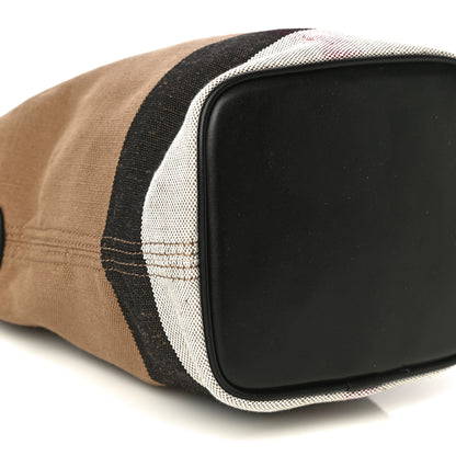 Burberry Canvas Mega Check Mini Ashby Tassel Crossbody Black 7 of 8