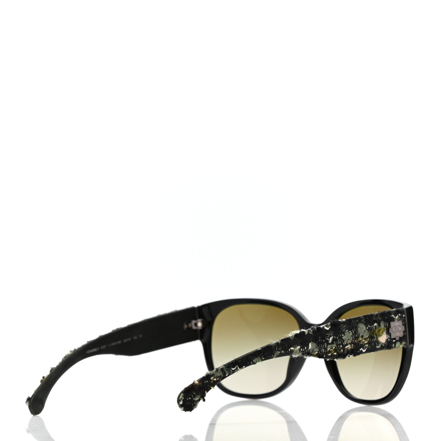 Chanel Tweed Boy CC Sunglasses 5237 Black 4 of 9