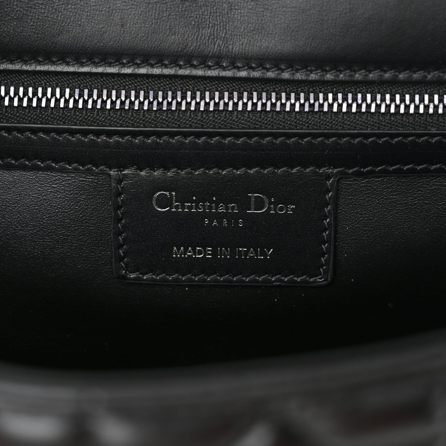 Calfskin Macrocannage Medium Caro Bag Black