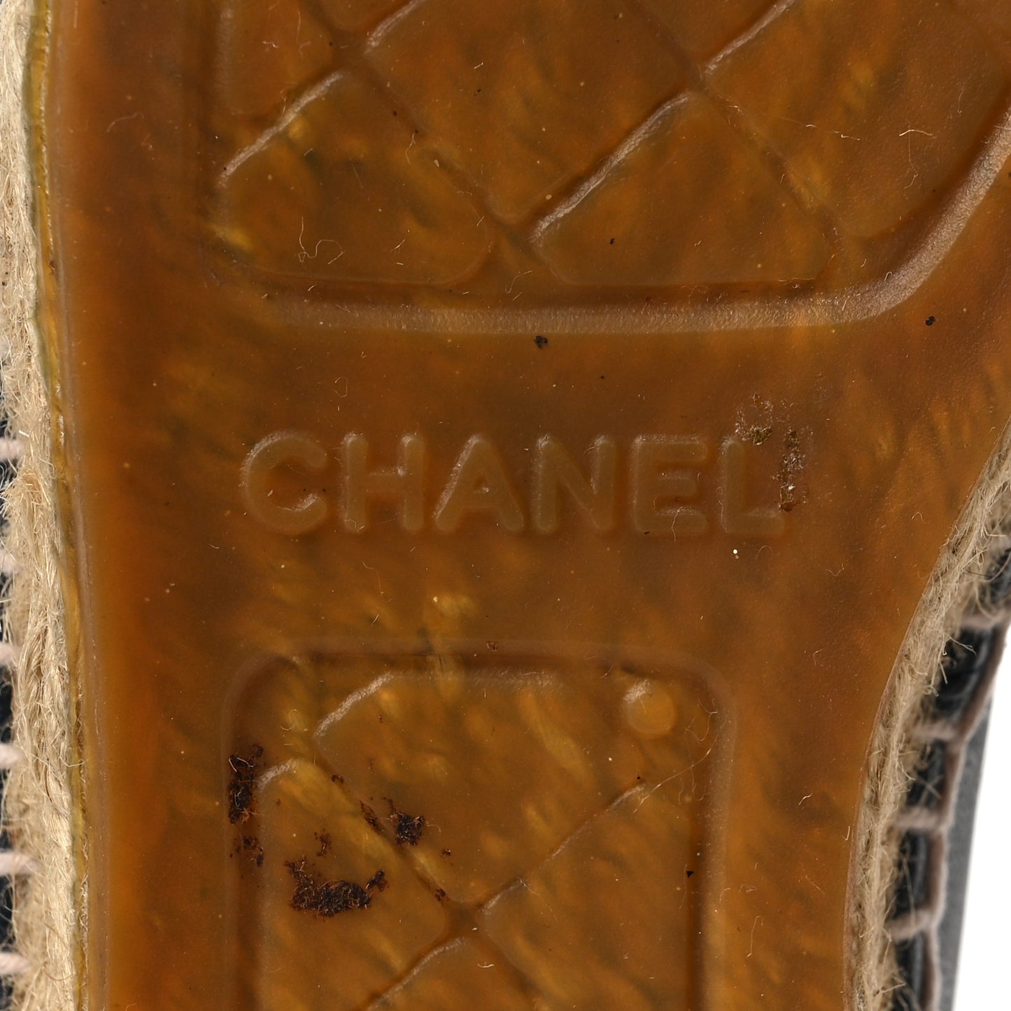 Lambskin CC Espadrilles 36 Navy Black