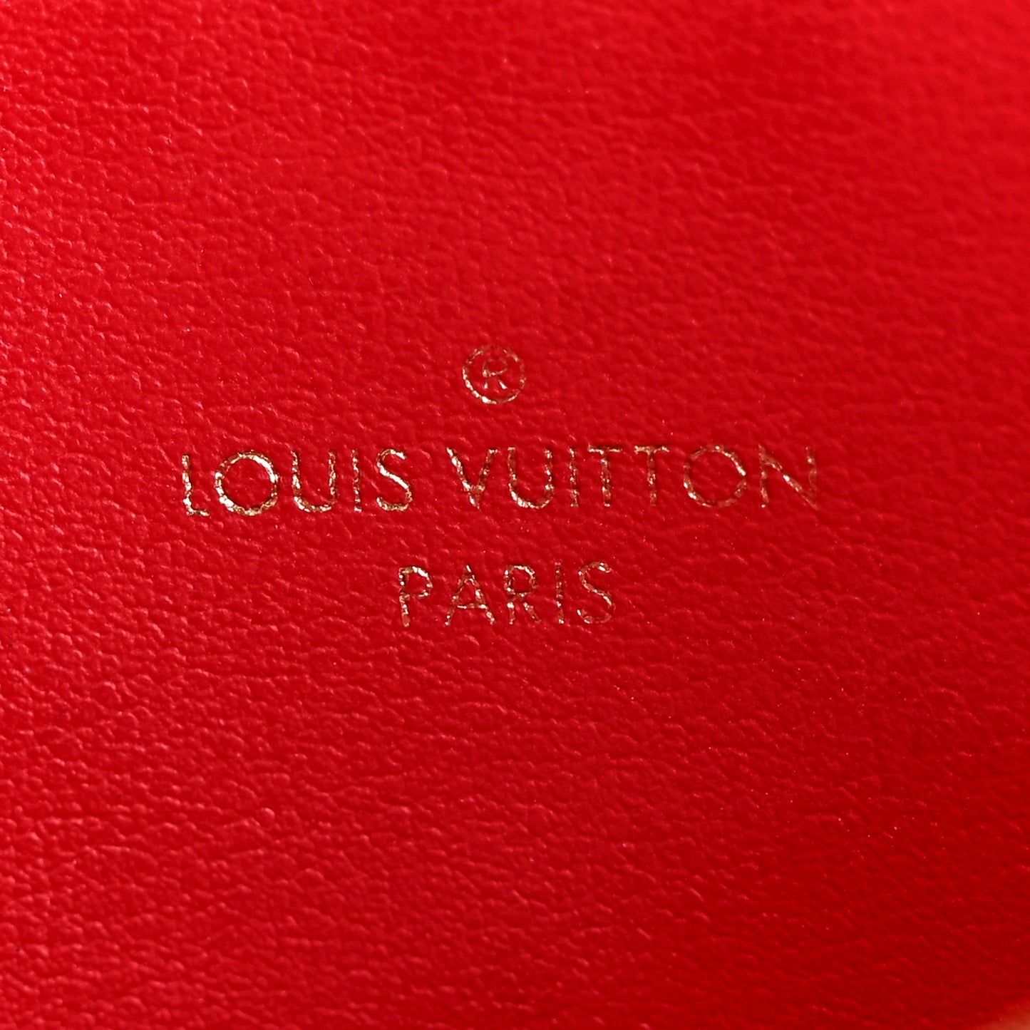 Empreinte Felicie Chain Wallet Zippered Insert Cherry