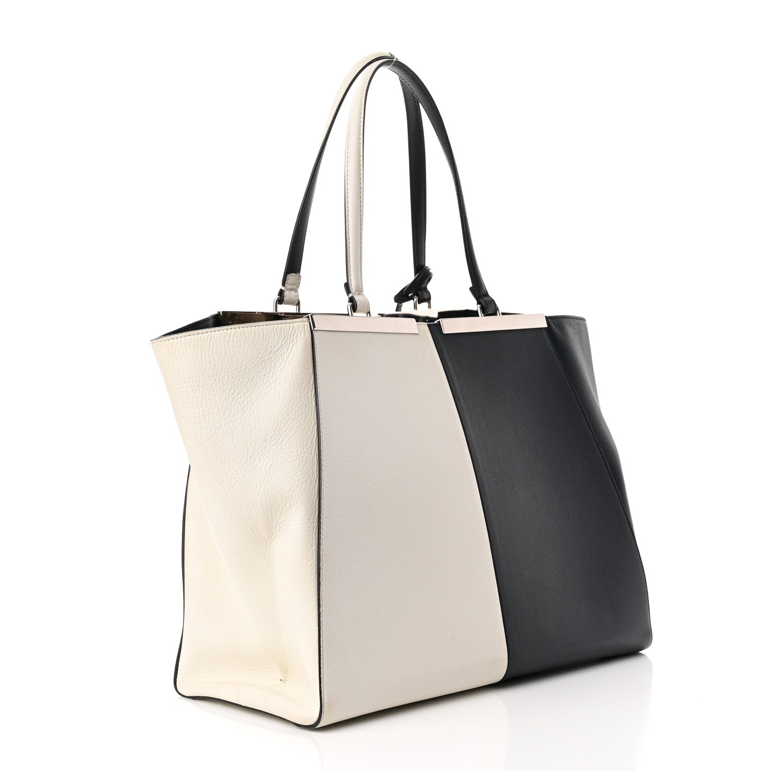 Fendi Vitello Circuit Inlay Large 3Jours Tote Blue Multicolor 2 of 11