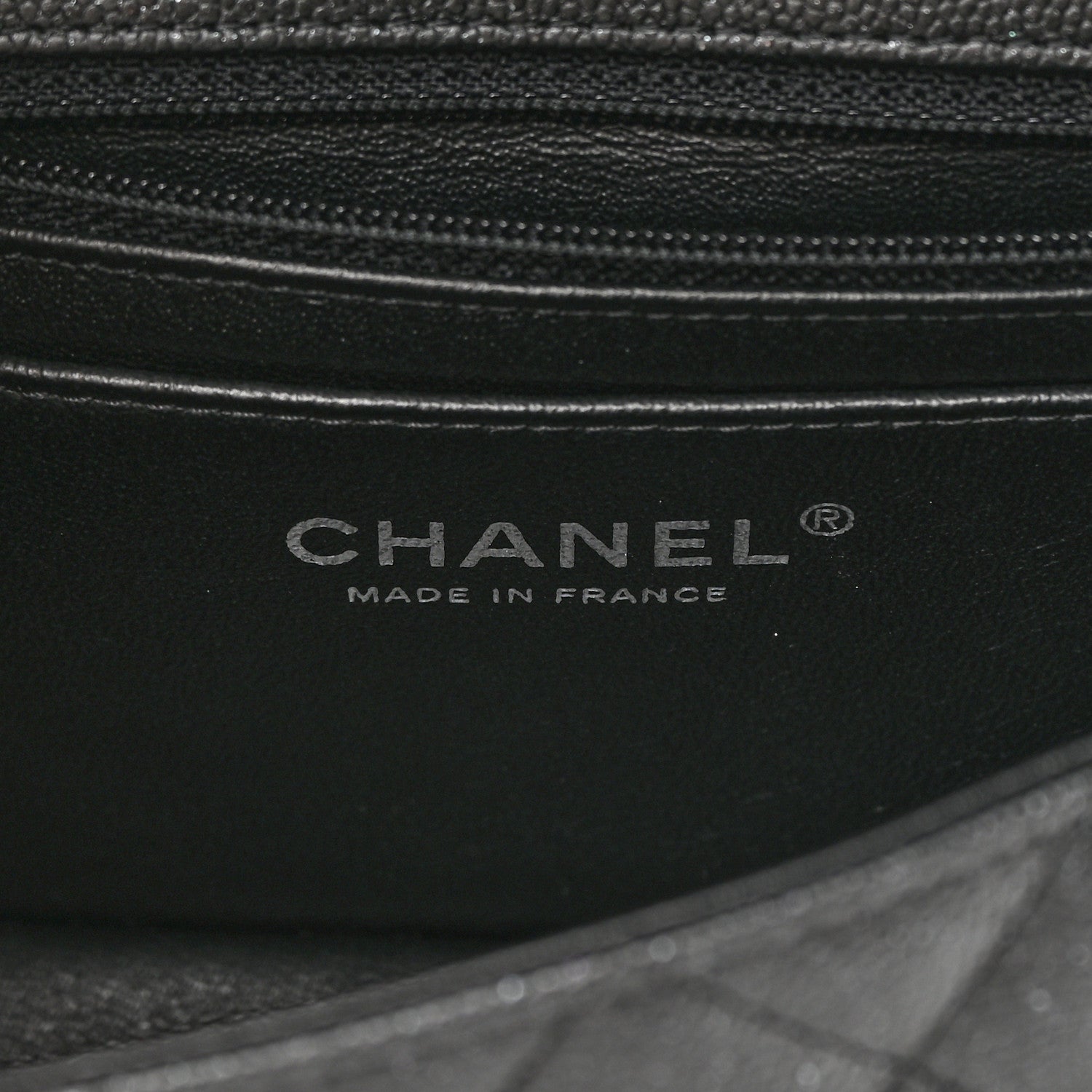 Chanel Iridescent Caviar Quilted Mini Rectangular Flap Black 5 of 10