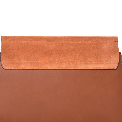 Chloe Suede Calfskin Medium Faye Shoulder Bag Tobacco 9 of 11