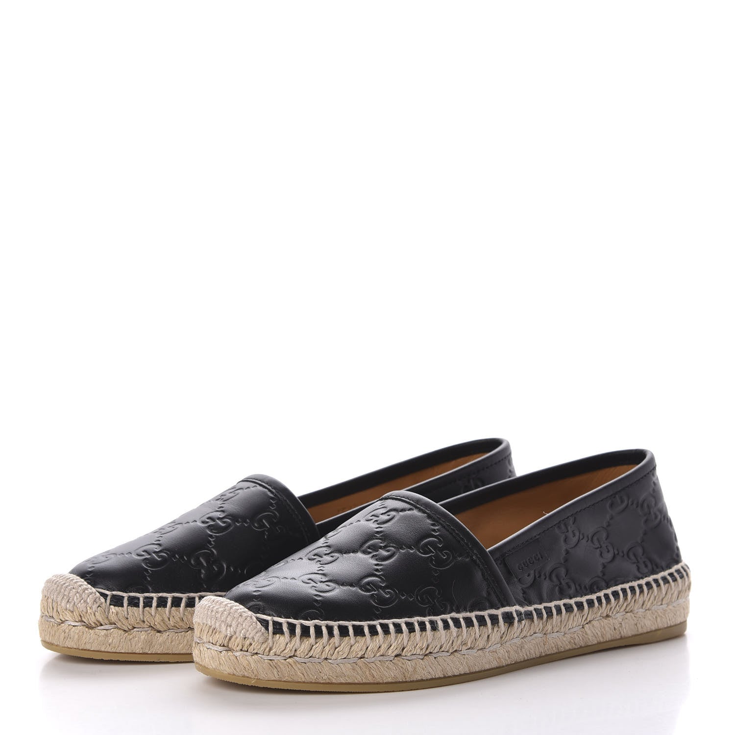 Gucci Guccissima Signature Espadrilles 35 Black 3 of 9