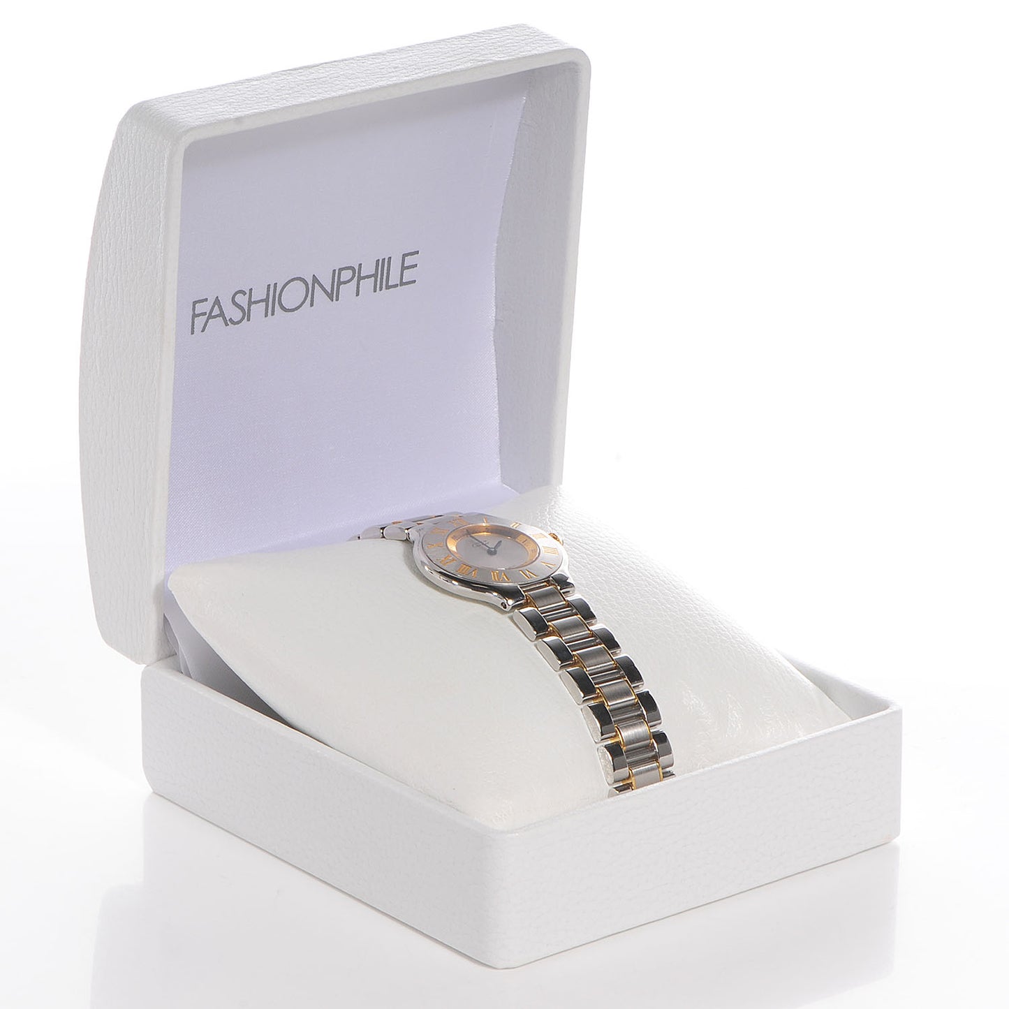 Stainless Steel 18K Yellow Gold 31mm Must De 21 Quartz Watch