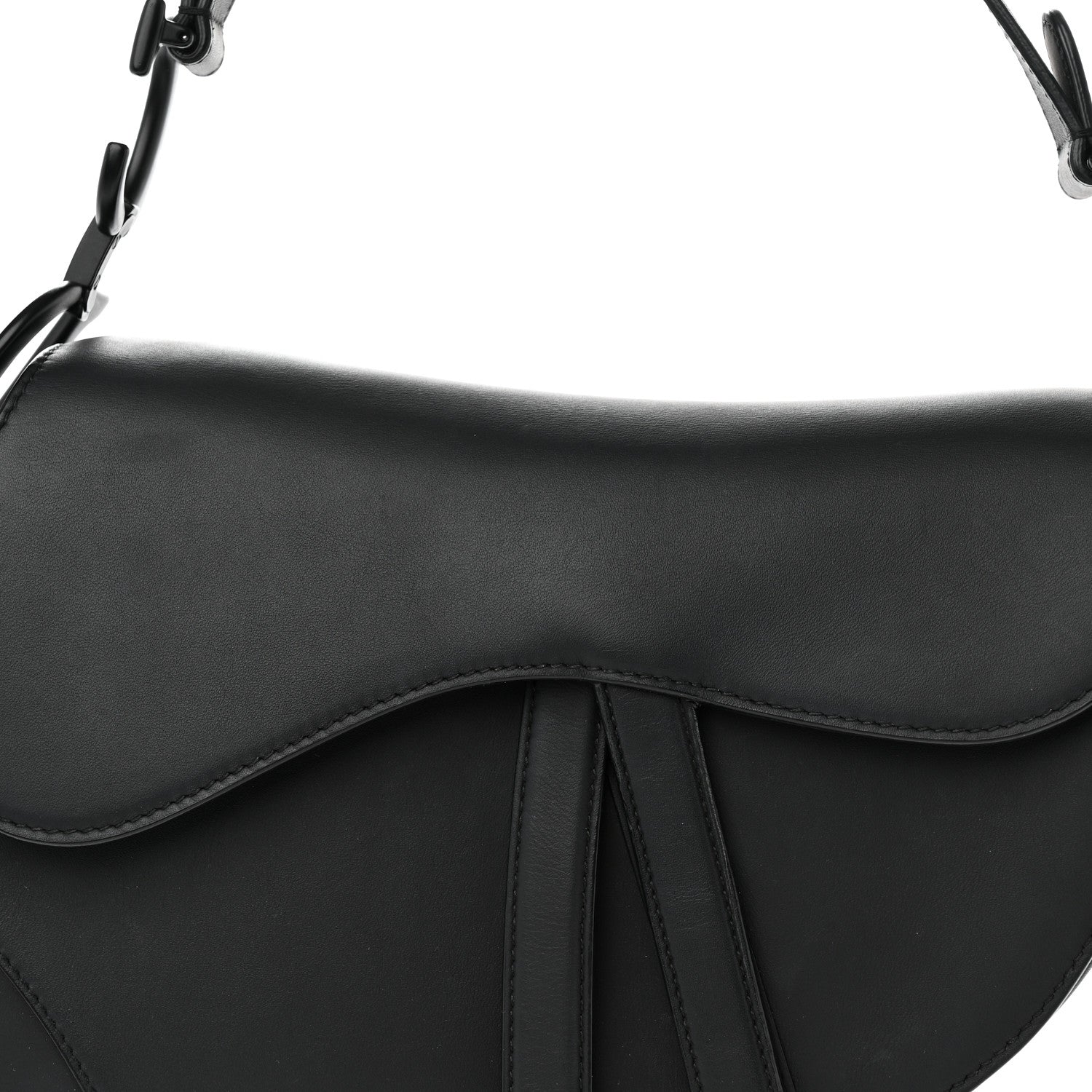 Christian Dior Ultra Matte Calfskin Saddle Bag Black 8 of 11