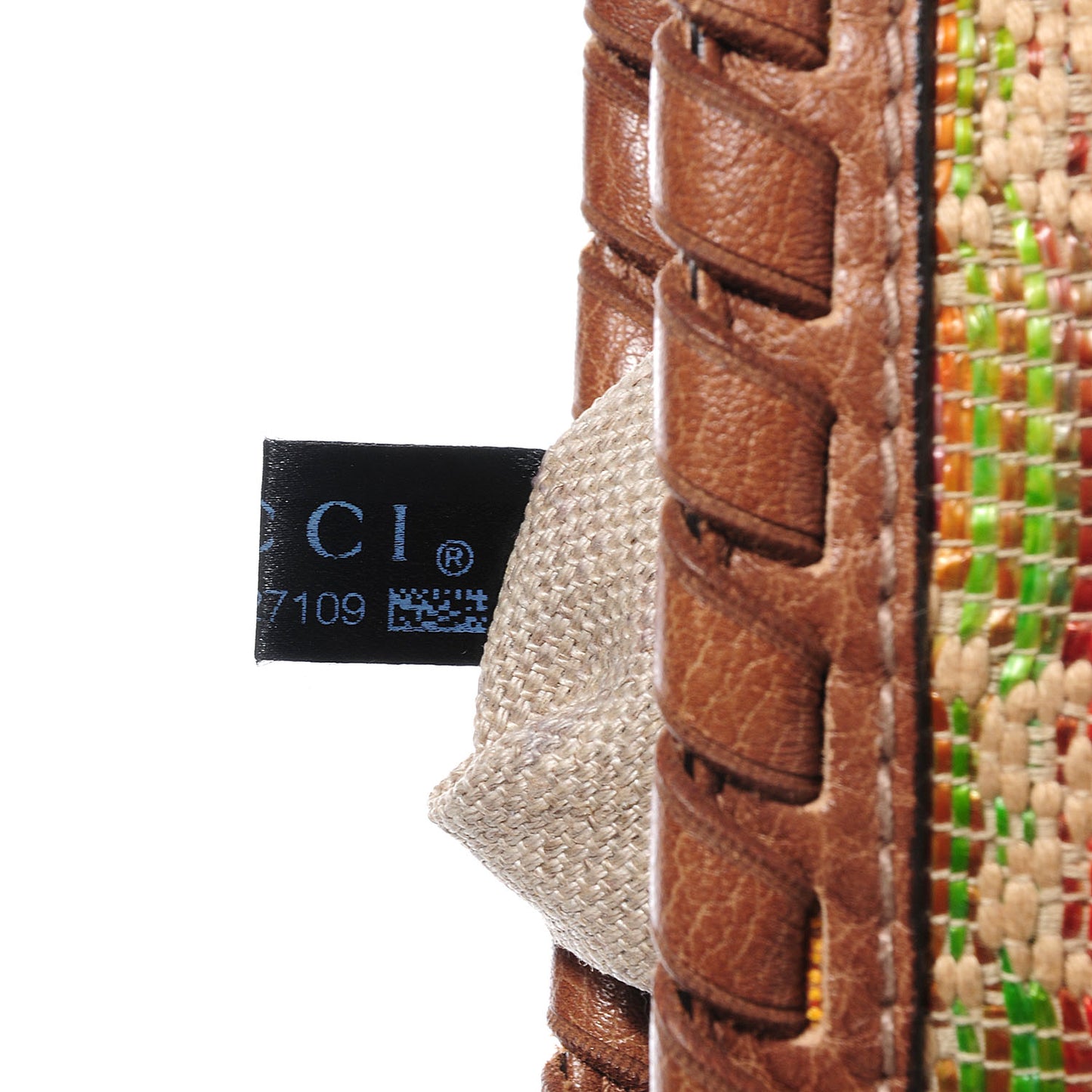 Straw Libeccio Monogram Medium Sunset Tote Multicolor