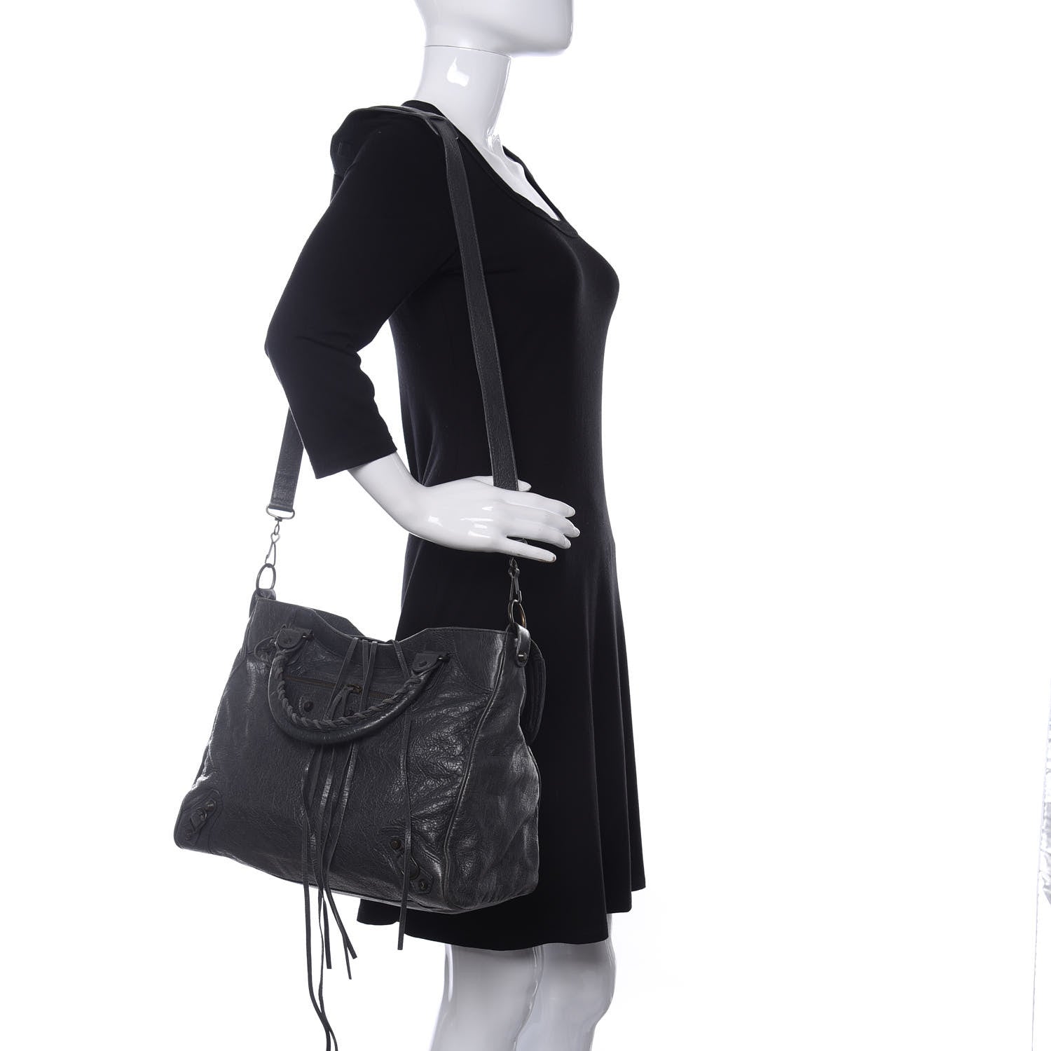 Balenciaga Agneau Classic Hardware Velo Anthracite 2 of 10