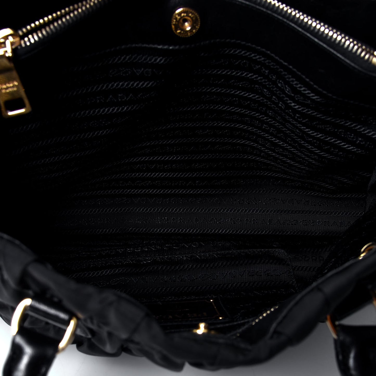 Tessuto Nylon Gaufre Tote Black