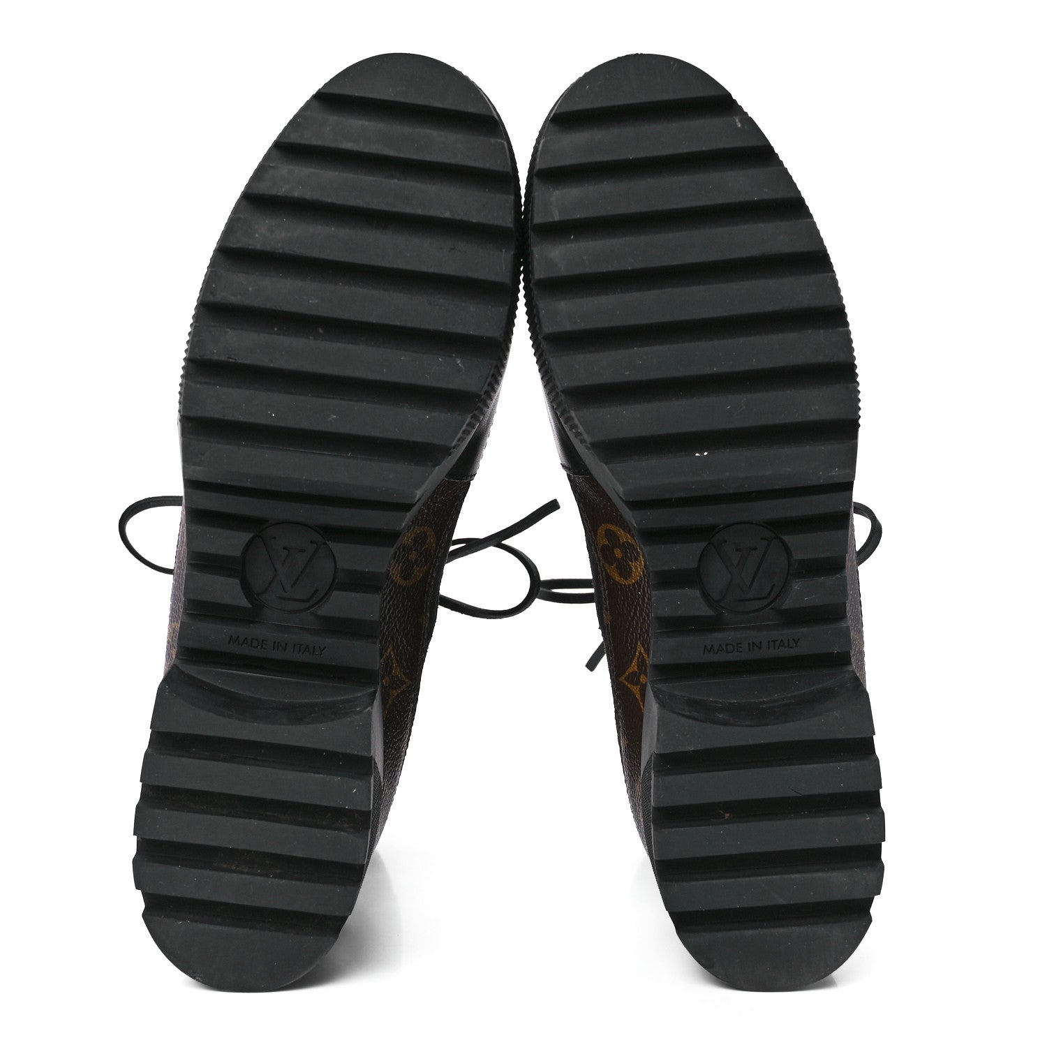 Louis Vuitton Suede Calfskin Monogram Laureate Platform Desert Boots 39.5 Black 5 of 8