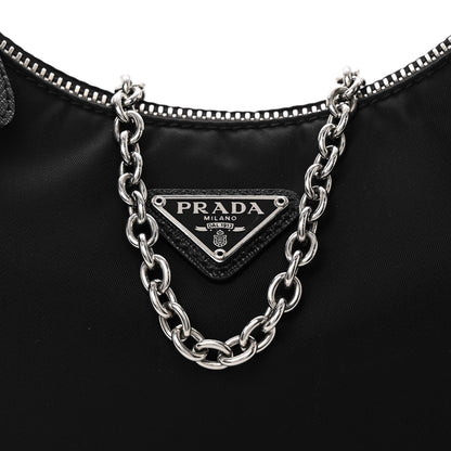 Prada Nylon Re-Edition 2005 Shoulder Bag Black 9 of 11