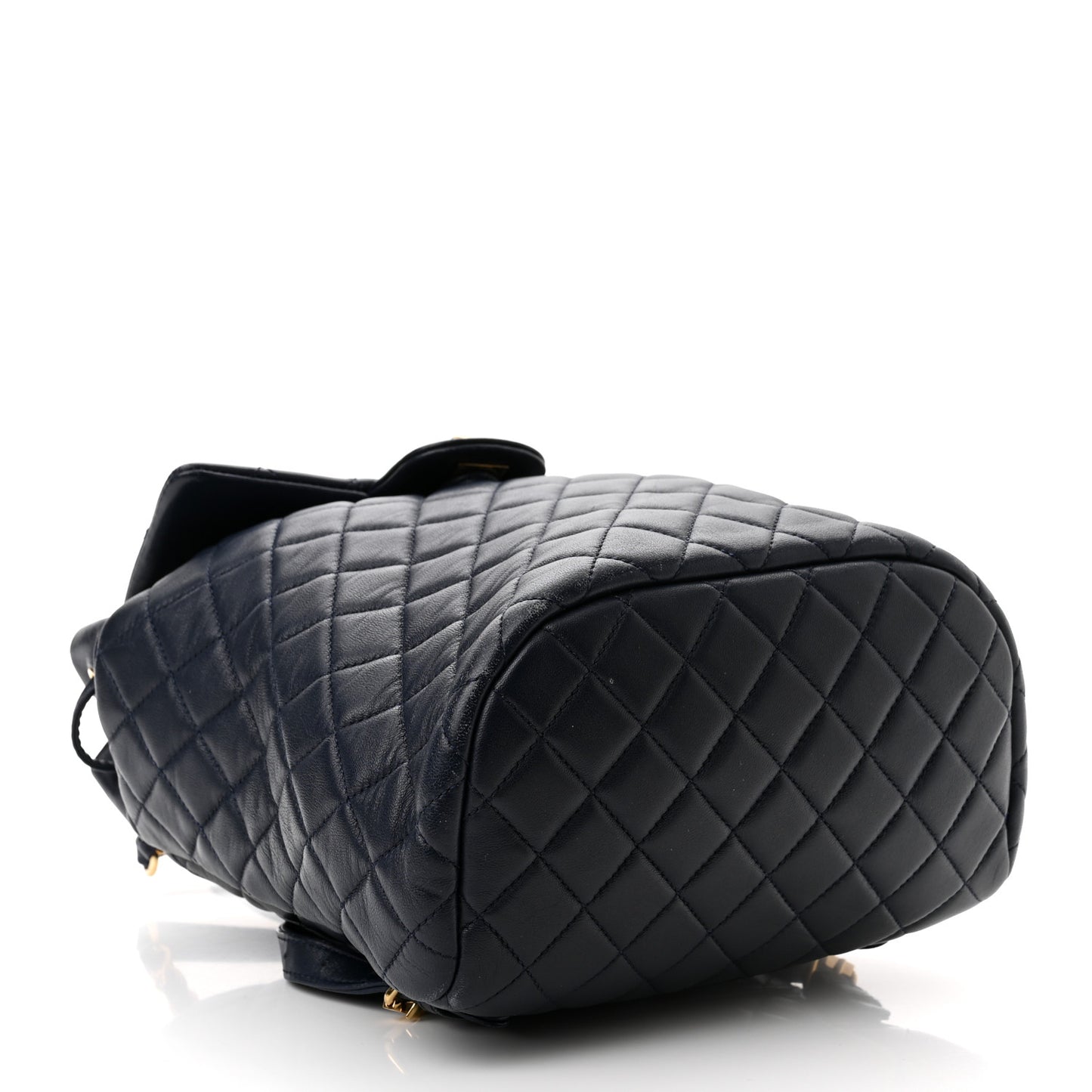 Lambskin Quilted Small Urban Spirit Backpack Navy