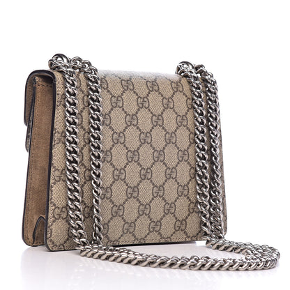 Gucci GG Supreme Monogram Mini Dionysus Shoulder Bag Taupe 3 of 11
