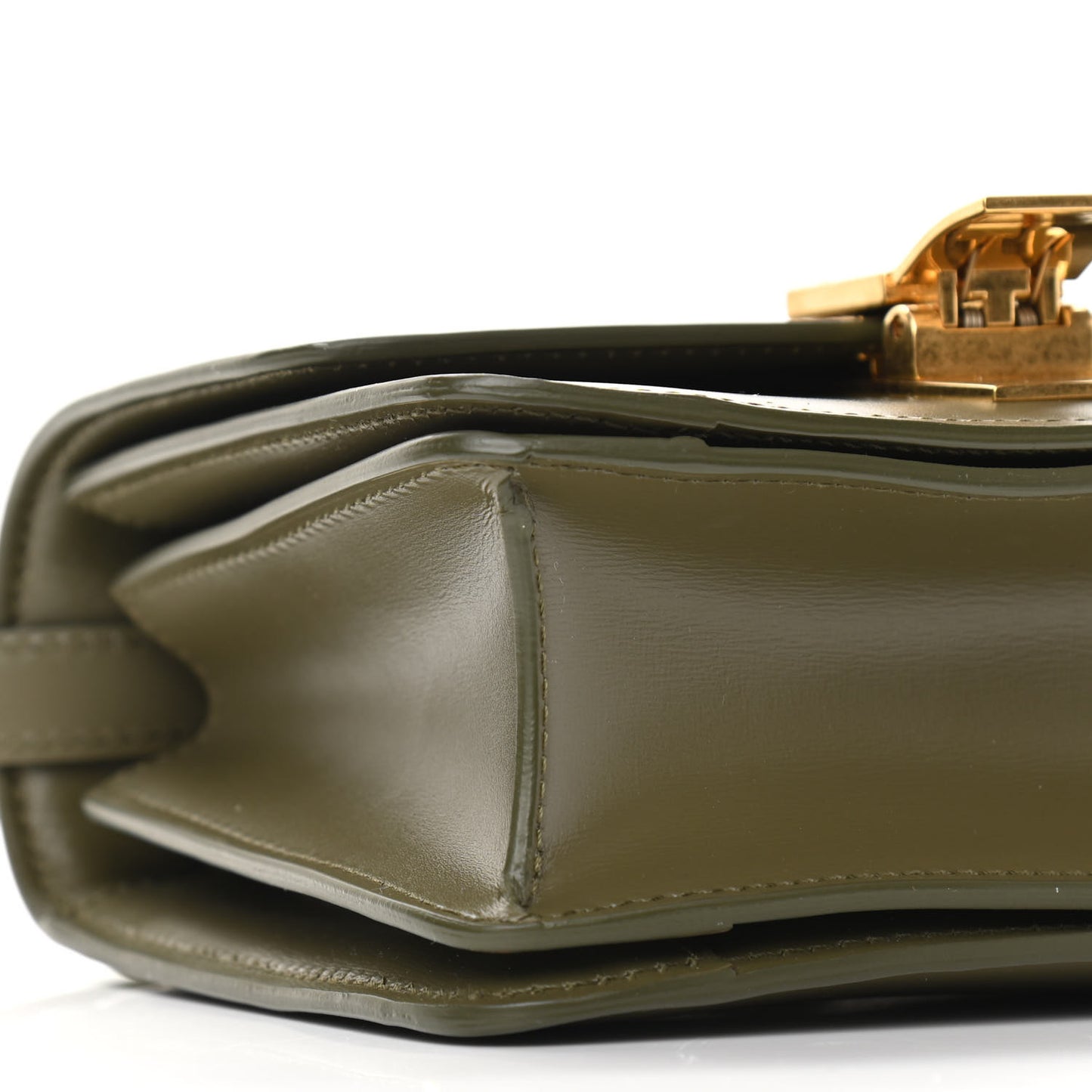 Box Calfskin Small Classic Box Flap Bag Army Green