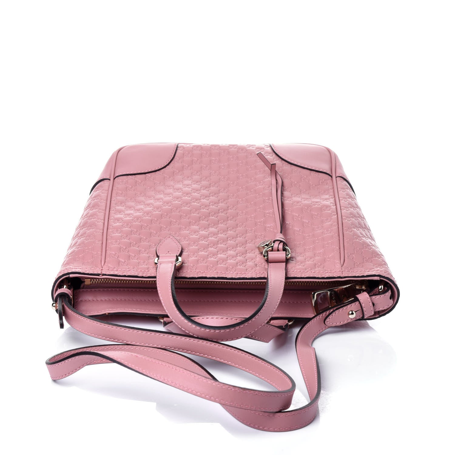 Gucci Microguccissima Small Bree Tote Soft Pink 11 of 12