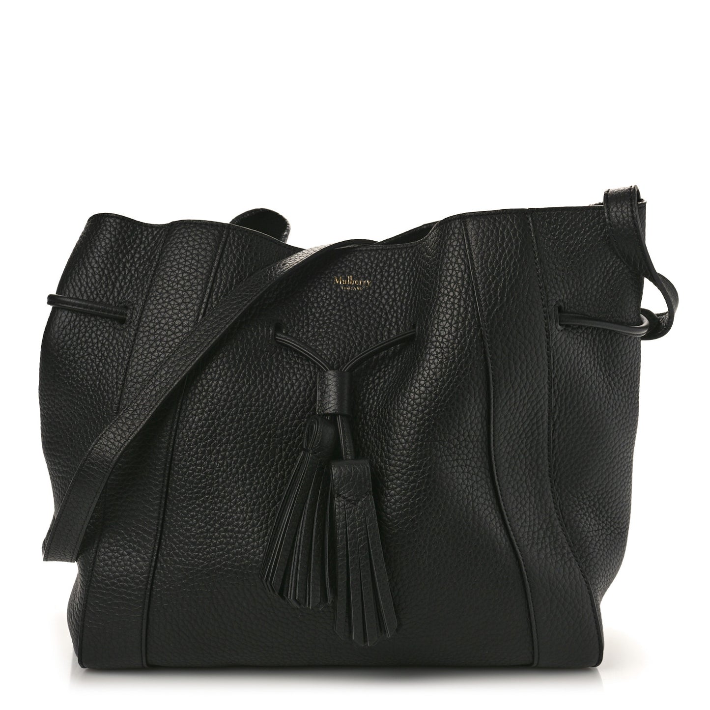 Heavy Grain Calfskin Small Millie Tote Black