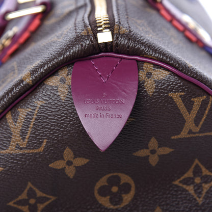 Louis Vuitton Monogram Totem Speedy 30 Magenta 8 of 9
