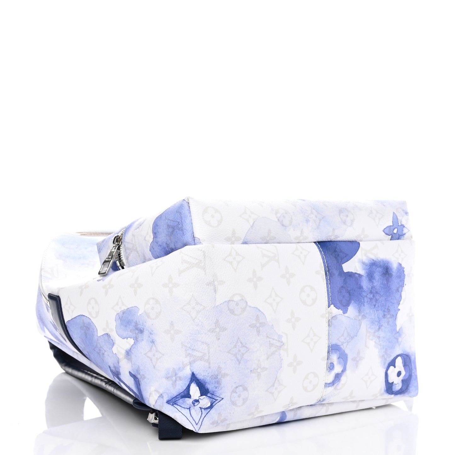 Monogram Watercolor Discovery Backpack Blue