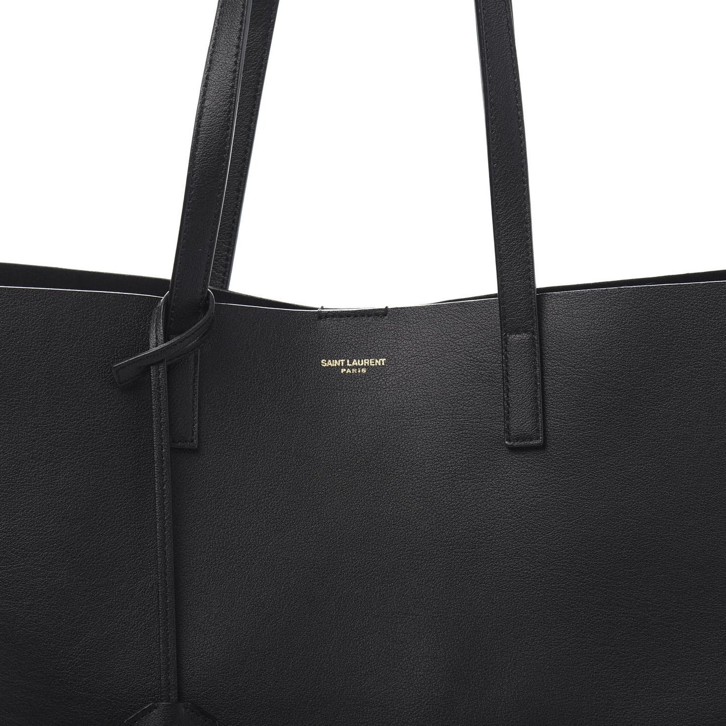 Calfskin Large Shopping Tote Black