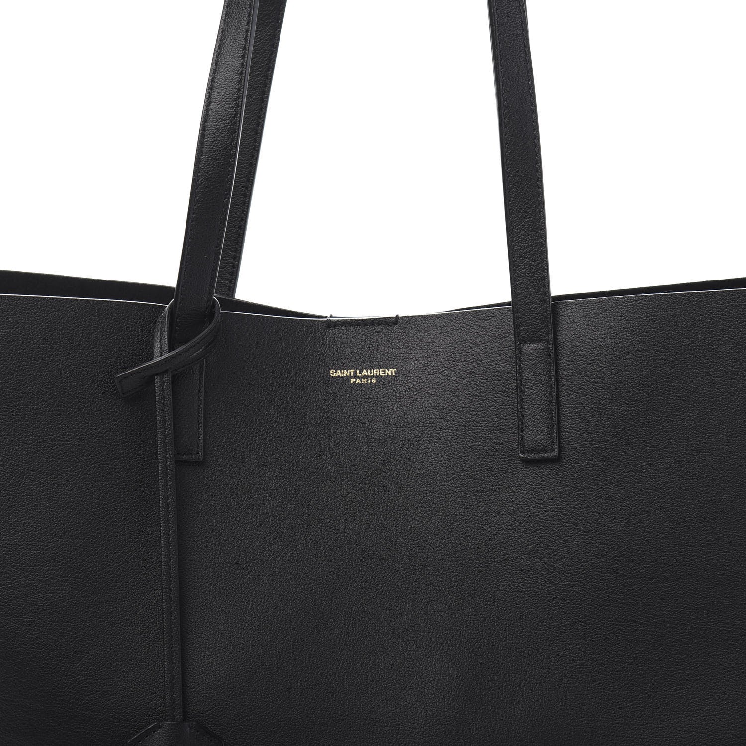 Saint Laurent Calfskin Large Shopping Tote Black 14 of 14