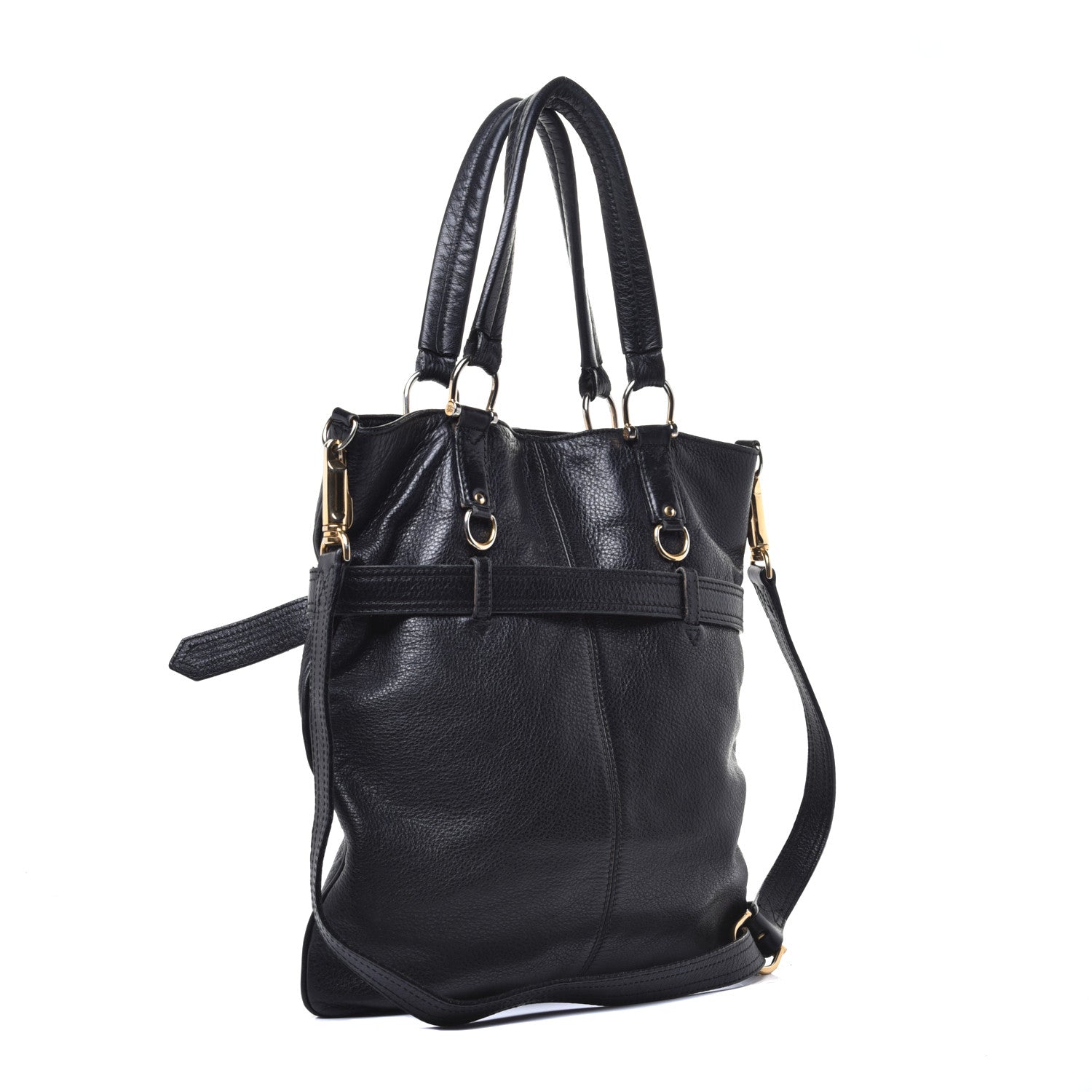 Burberry Grainy Calfskin Tote Black 3 of 8