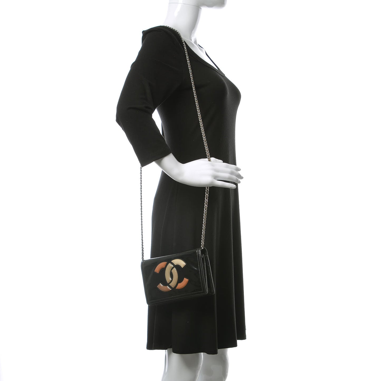 Vinyl Small Lipstick Flap Black