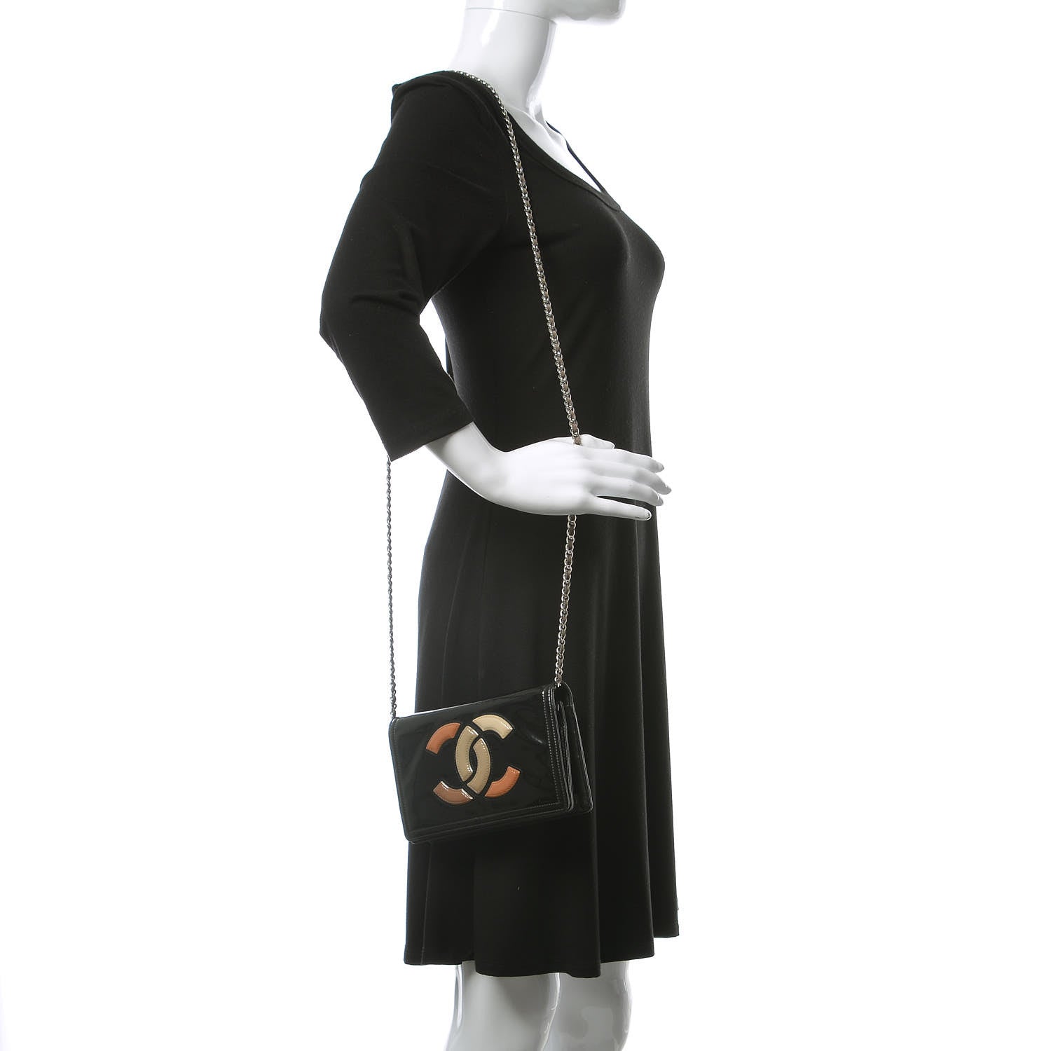 Chanel Vinyl Small Lipstick Flap Black 3 of 14