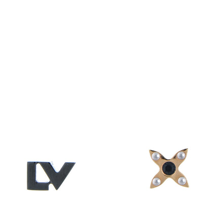 Louis Vuitton Swarovski Crystal Love Letter Timeless Ear Stud Earrings 1 of 4
