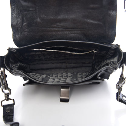 Proenza Schouler Lambskin Fringe PS1 Crossbody Pouch Black 4 of 8