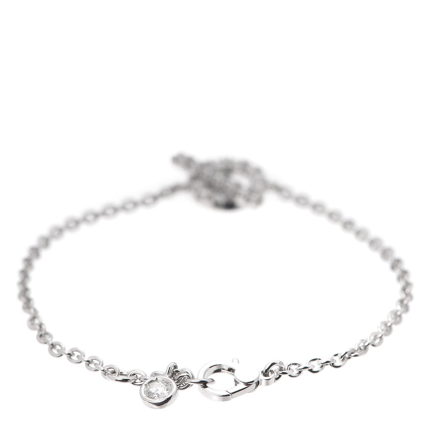 18K White Gold Diamond Finesse Bracelet XS