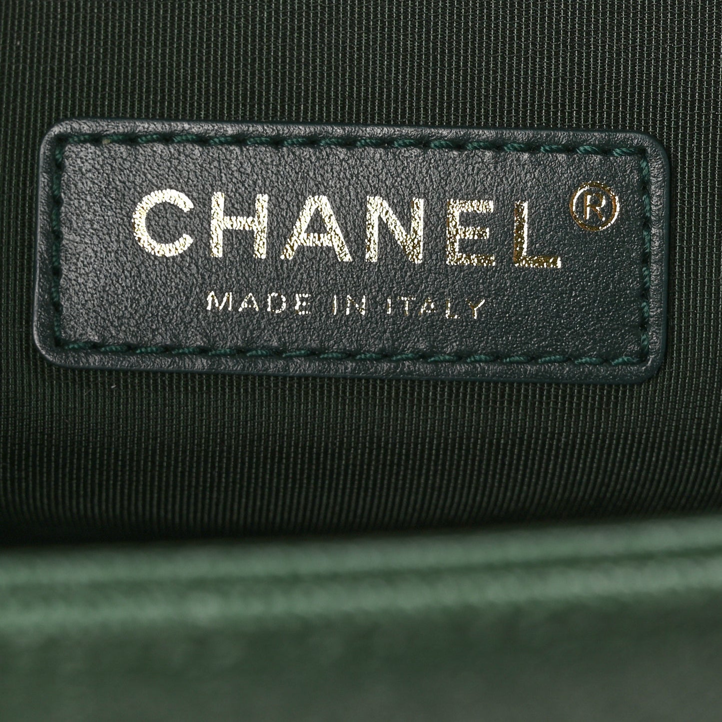 Caviar Quilted Medium Boy Flap Dark Green