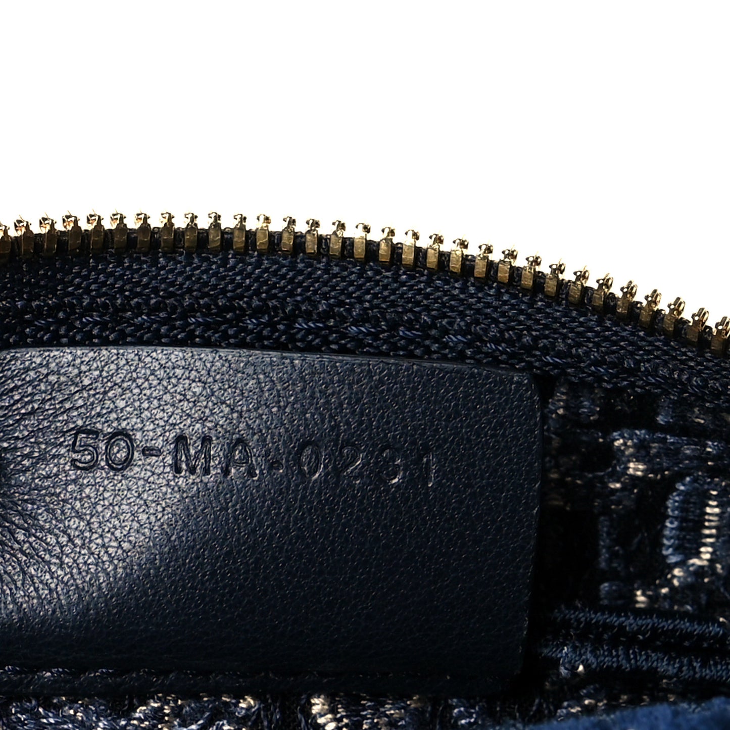 Velvet Oblique Cosmetic Pouch Blue