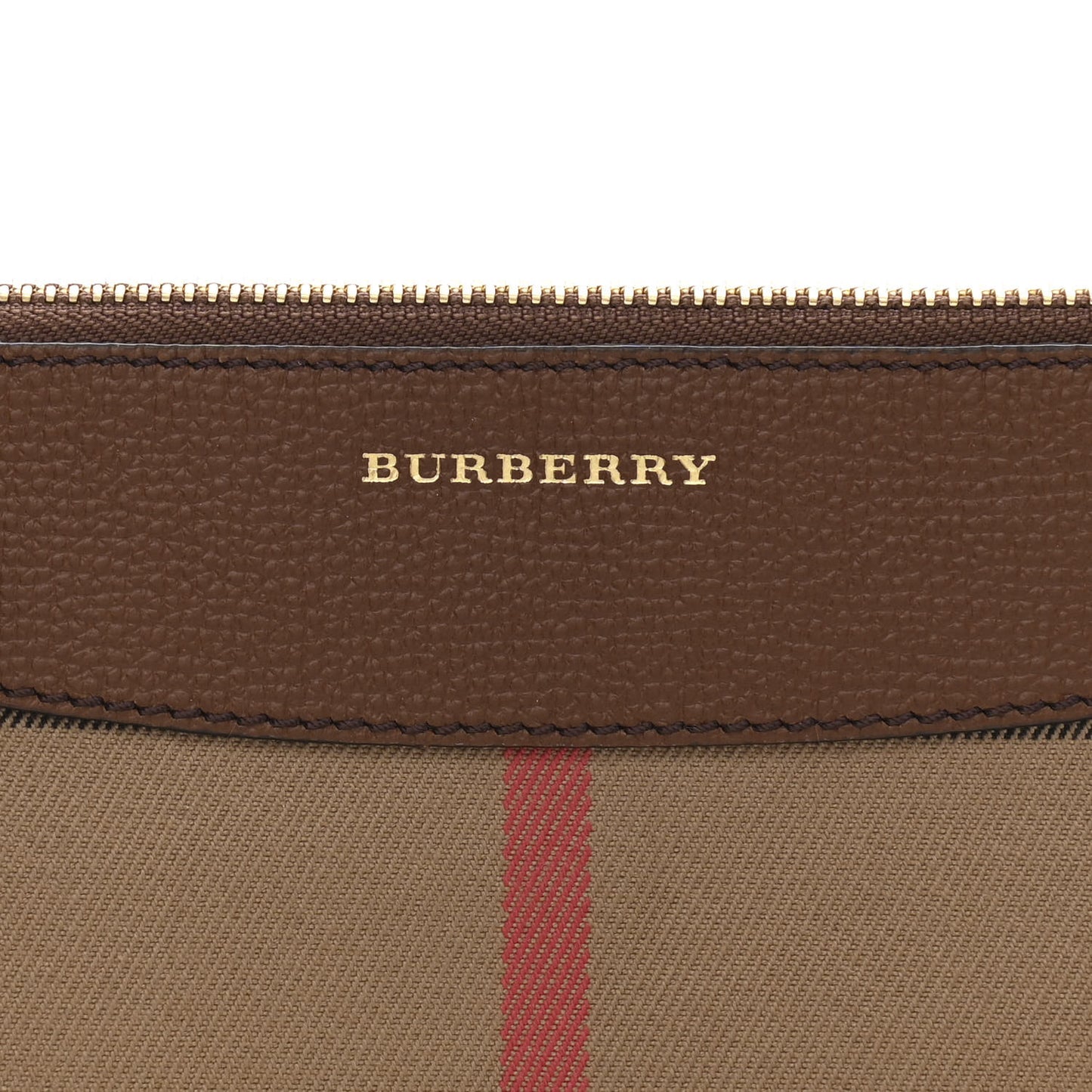 House Check Derby Peyton Crossbody Clutch Bag Tan