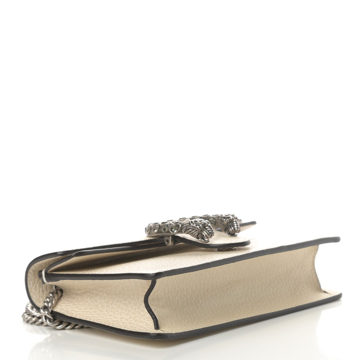 Dollar Calfskin Crystal Super Mini Dionysus Shoulder Bag Mystic White Black Diamond