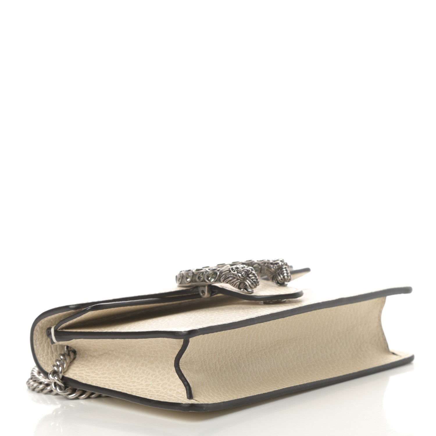 Gucci Dollar Calfskin Crystal Super Mini Dionysus Shoulder Bag Mystic White Black Diamond 4 of 10