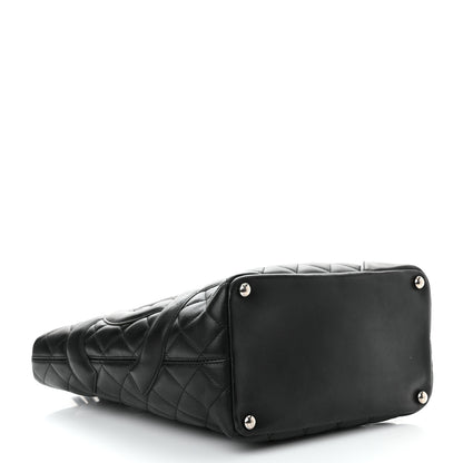 Chanel Calfskin Quilted Medium Cambon Tote Black 3 of 9
