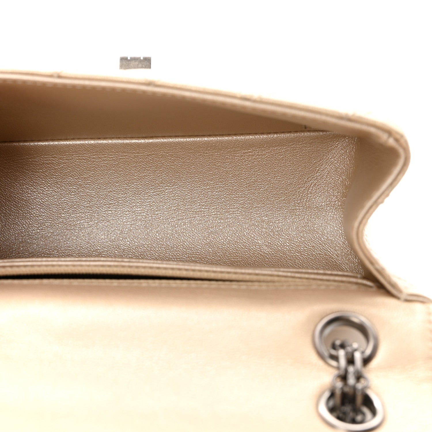 Chanel Metallic Sheepskin Quilted 2.55 Reissue Mini Flap Beige 5 of 11