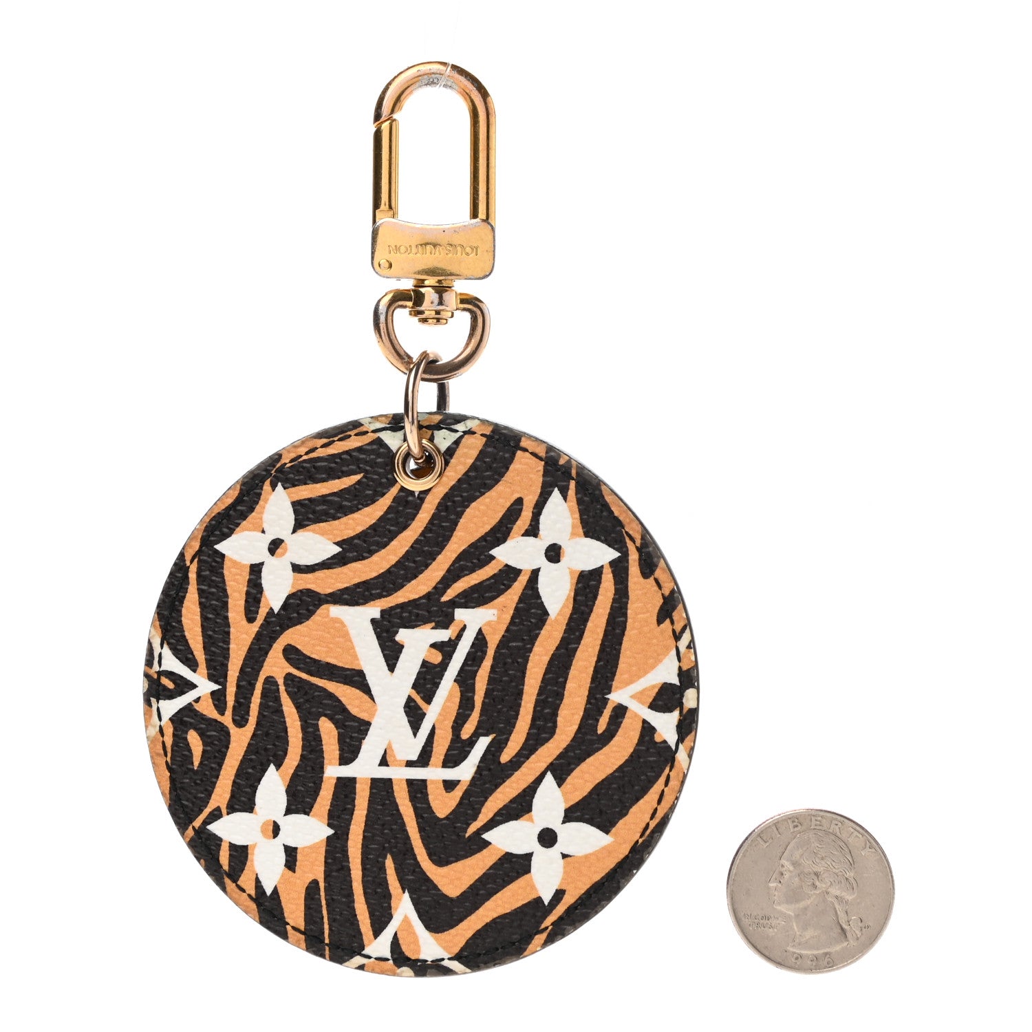 Louis Vuitton Monogram Giant Jungle Bag Charm Key Holder Black 2 of 3